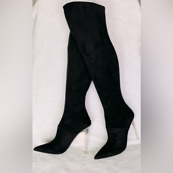 Jennifer Lopez JLO Azzala Over The Knee Stiletto Boots - NWOB - Picture 1 of 7